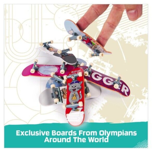 Tech Deck Competition Legends 8-Pk Mini Skateboards Olympic Games Paris 202 - Picture 4 of 9